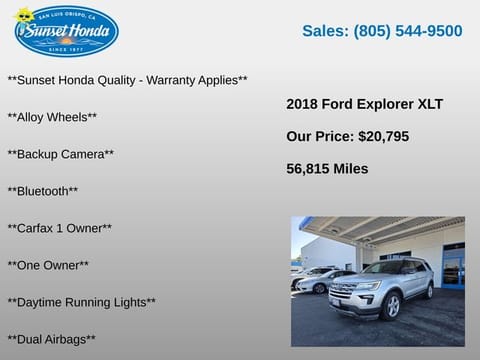 2018 Ford Explorer XLT
