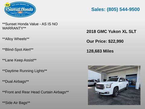 2018 GMC Yukon XL SLT