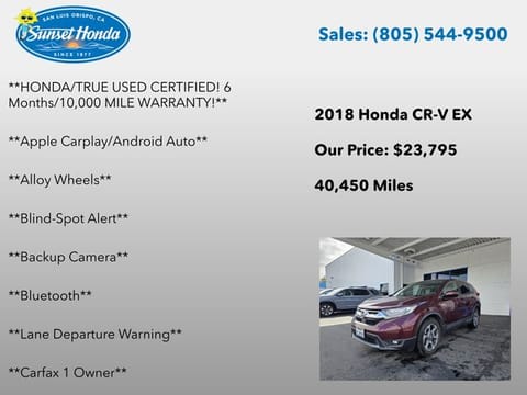 2018 Honda CR-V EX