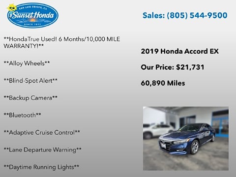 2019 Honda Accord EX