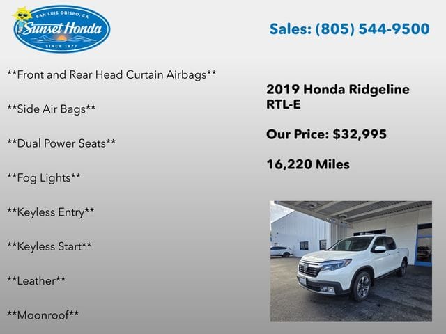 2019 Honda Ridgeline RTL-E - Photo 7