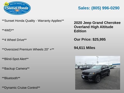 2020 Jeep Grand Cherokee High Altitude