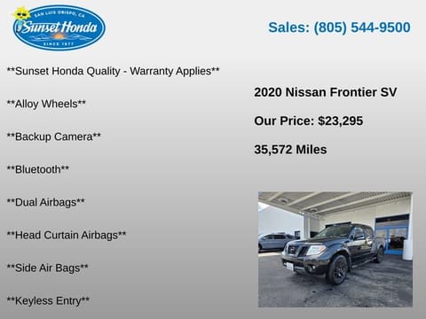 2020 Nissan Frontier SV