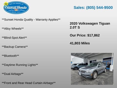 2020 Volkswagen Tiguan 2.0T S
