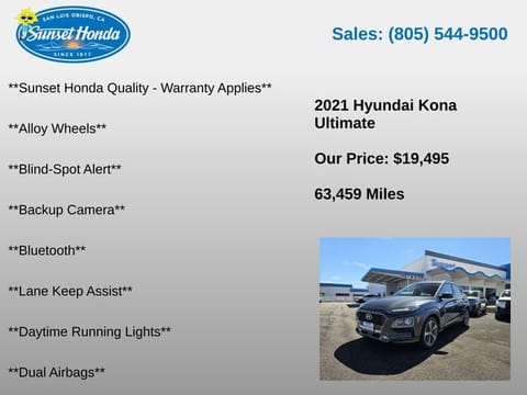 2021 Hyundai Kona Ultimate