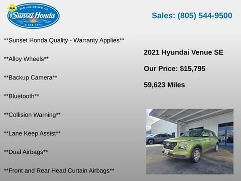 2021 Hyundai Venue SE