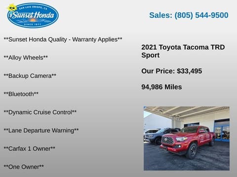 2021 Toyota Tacoma TRD Sport