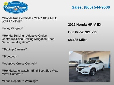 2022 Honda HR-V EX