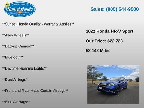 2022 Honda HR-V Sport