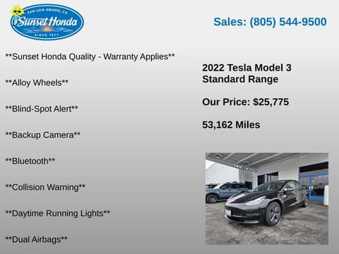 2022 Tesla Model 3 Base