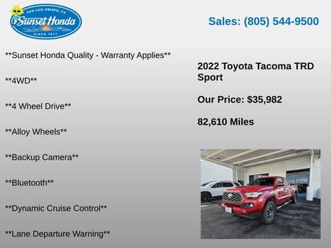 2022 Toyota Tacoma TRD Sport