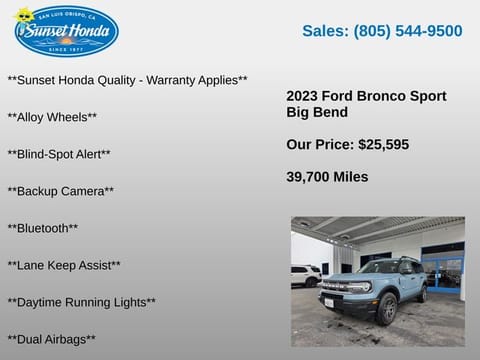 2023 Ford Bronco Sport Big Bend
