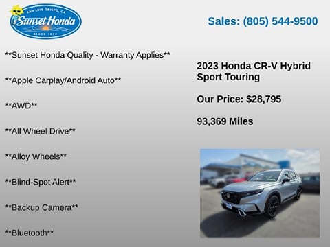 2023 Honda CR-V Hybrid Sport Touring