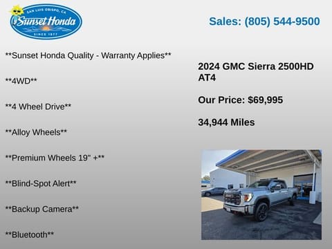 2024 GMC Sierra 2500HD AT4