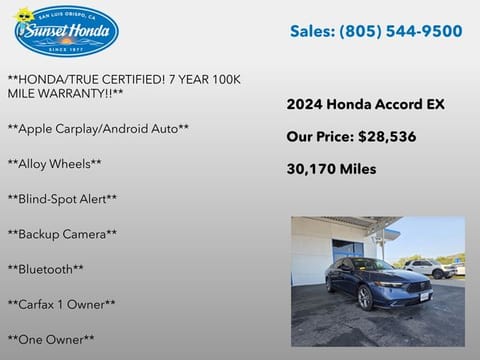 2024 Honda Accord EX