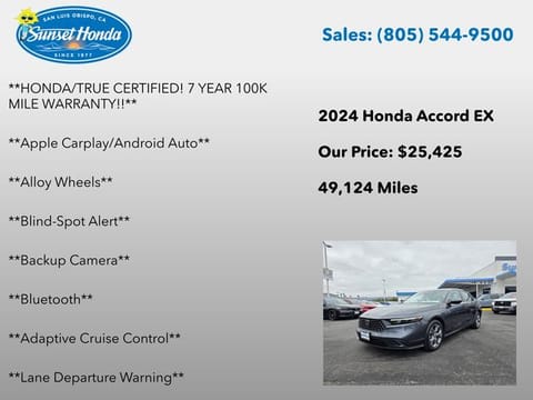 2024 Honda Accord EX
