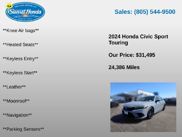 2024 Honda Civic Hatchback Sport Touring - Photo 13