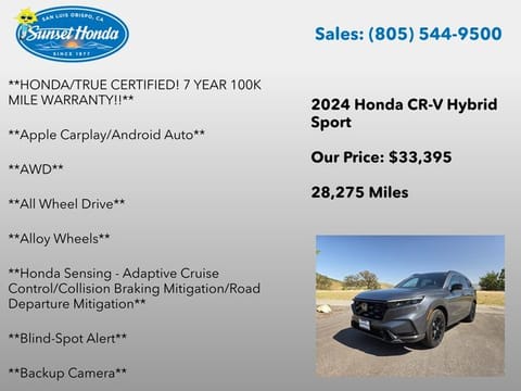 2024 Honda CR-V Hybrid Sport