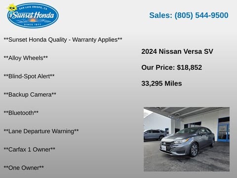 2024 Nissan Versa 1.6 SV