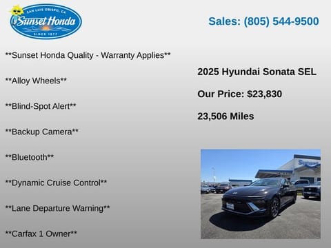 2025 Hyundai Sonata SEL