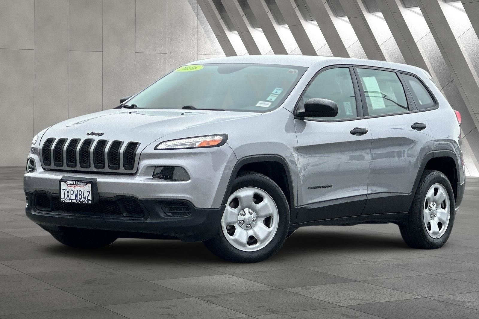 Used 2016 Jeep Cherokee Sport with VIN 1C4PJLAB4GW258252 for sale in Walnut Creek, CA