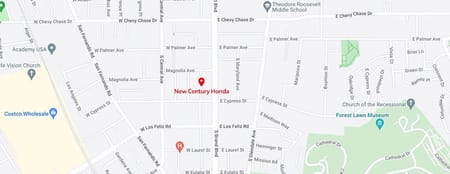 map of New Century Honda