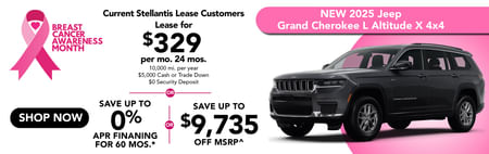 2025 Jeep Grand Cherokee Finance Special