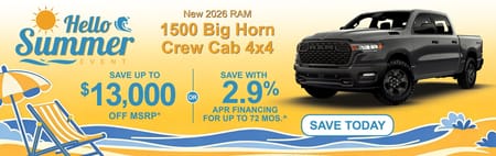 New 2026 Ram 1500 Finance Special