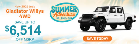 New 2026 Jeep Gladiator Willys Purchase Offer