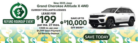 Lease Special on 2025 Jeep Grand Cherokee