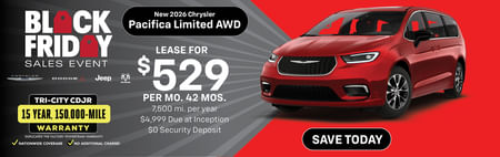 Lease Special on Chrysler Pacifica