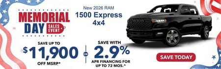 New 2026 Ram 1500 Express Finance Special