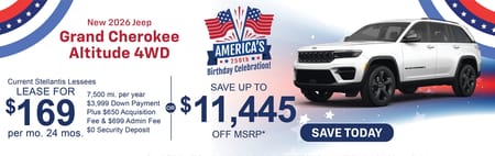 New 2026 Jeep Grand Cherokee Altitude Purchase Offer