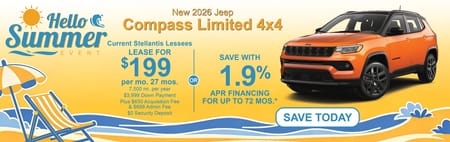 Lease 2026 Jeep Compass Limited $199