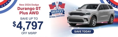 New 2026 Dodge Durango GT Plus Purchase Offer