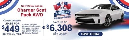 New 2026 Dodge Charger Scat Pack Purchase Offer