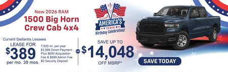New 2026 Ram 1500 Big Horn Purchase Offer