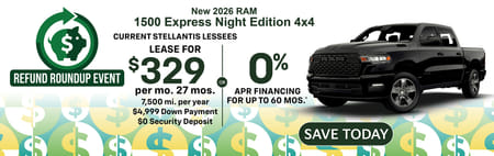 Lease Offer 2025 RAM 1500