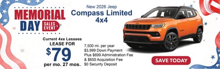 Lease 2026 Jeep Compass Limited $79