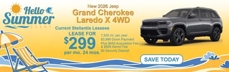 Lease 2025 Jeep Grand Cherokee Laredo X $299