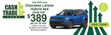 Lease 2026 Jeep Cherokee Laredo $389