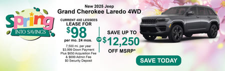 New 2025 Jeep Grand Cherokee Laredo Purchase Offer