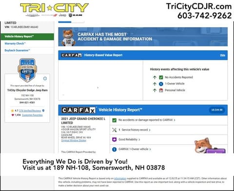 1 image of 2021 Jeep Grand Cherokee L Limited