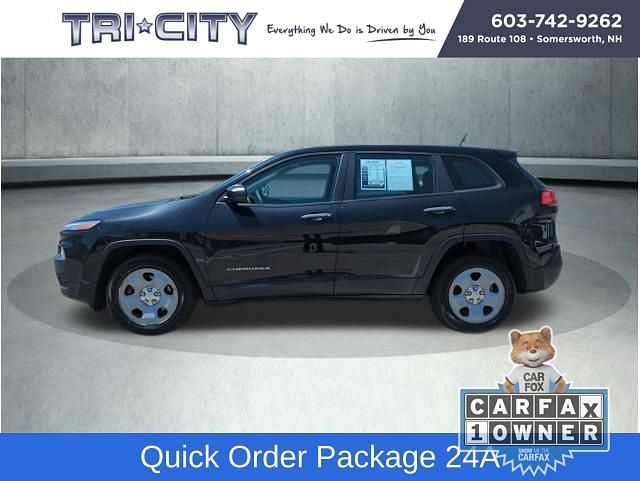 Used 2014 Jeep Cherokee Sport with VIN 1C4PJLAB7EW181390 for sale in Somersworth, NH