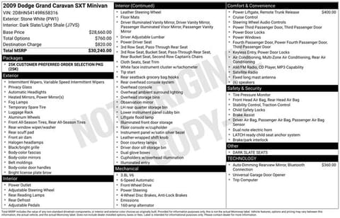 1 image of 2009 Dodge Grand Caravan SXT
