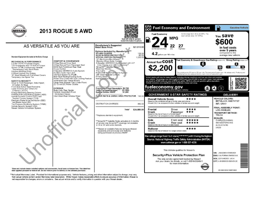 2 thumbnail image of  2013 Nissan Rogue S