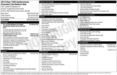 1 image of 2013 Ram 1500 Outdoorsman