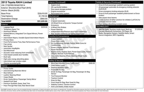1 image of 2013 Toyota RAV4 Limited