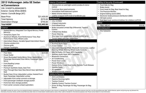 1 image of 2013 Volkswagen Jetta 2.5L SE