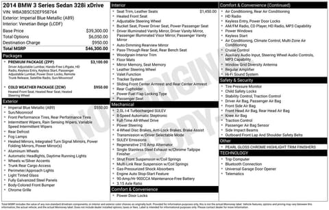 1 image of 2014 BMW 3 Series 328i xDrive